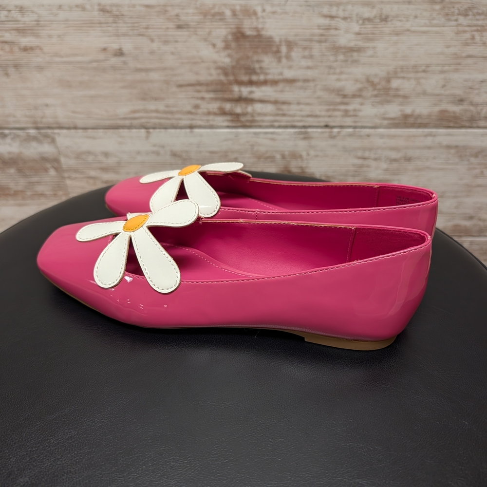 New! Katy Perry Collections Evie Pink Flats with Daisy - Picture 4 of 6